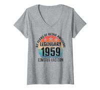 Womens Legendary Since 1959 Limited Edition 67th Birthday V-Neck T-Shirt
