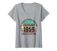 Womens Legendary Since 1959 Limited Edition 67th Birthday V-Neck T-Shirt