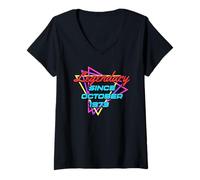 Womens Legendary Since October 1973 V-Neck T-Shirt