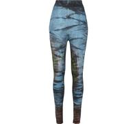 Women's Legging Urban Classics cotton tie dye high waist Noir S