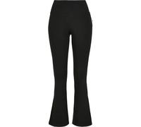 Urban Classics Interlock Bootcut Leggings Black S Woman