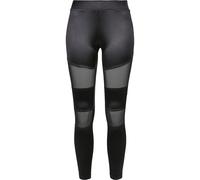 Urban Classics Women's Ladies Shiny Tech Mesh Leggings, Black, M