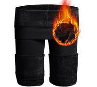 Women's Legging Winter Warm Thermal Tights, Thick Fur Fleece Lined Ladies Bottoms UK Plus Size 10-20 Slim High Waist Stretchy Comfortable Cosy Pants (L, XL, Black)