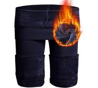 Women's Legging Winter Warm Thermal Tights, Thick Fur Fleece Lined Ladies Bottoms UK Plus Size 10-20 Slim High Waist Stretchy Comfortable Cosy Pants (M/L, Navy Blue)