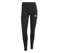 adidas Women's ESSENTIALS 3-STRIPES COTTON LEGGINGS, black/clear pink, XL