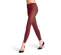 Falke Women's Cotton Touch W Le Opaque Plain Leggings 1 Pair, Red Ruby 8830, XL