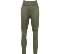 JACK PYKE Utility Women's Leggings - High-Rise Fleece-Lined with Reinforced Knees, Multiple Pockets, High Waisted Ladies Legging for Outdoor Work, Dog Walking and Hiking - Olive, XXL