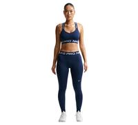 Nike Pro Women's Mid-Rise Full-Length Leggings - Blue - Polyester/Elastane S (UK 8-10)