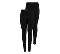 ONLY Women's Onllive Love New Leggings 2-Pk Noos, Black (Black Pack: Black and Black), X-Large (Pack of 2)