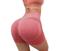 Womens Leggings Solid Sexy Seamless Elastic Waist Yoga Shorts New Honeycomb High Waist Butt Lifting Fashion Shapewear Training Outerwear Running Workout Fitness Shorts Sales Red