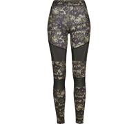 Urban Classics Camo Tech Mesh Leggings Green S Woman