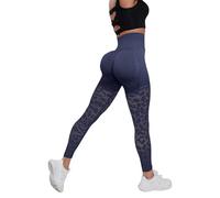 Women's Leggings - Women's High Waisted Mesh Cut Out Yoga Pants Stretchy Comfortable Leggings For Gym Running Workout And Daily Wear