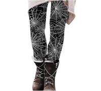 Women's Leggings,Women's Sporty Halloween Print Tights Leggings Tummy Control Yoga Sports Legging for Women High Waisted Skinny Trousers Festive Costume Pumpkin Bat Graphic Printed Long Pants Pink