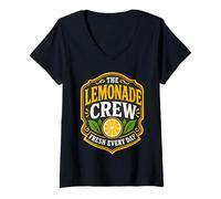 Women's Lemonade Stand Crew Fresh Lemonade V-Neck T-Shirt