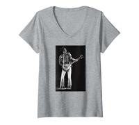 Womens Lenny Kravitz Live 1990 Let Love Rule Rock V-Neck T-Shirt