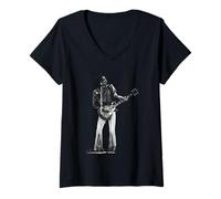 Womens Lenny Kravitz Live Let Love Rule 1990 Rock V-Neck T-Shirt