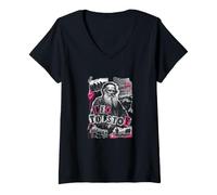 Women's Leo Tolstoy Russian Author V-Neck T-Shirt