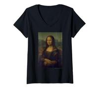 Women's Leonardo da Vinci Mona Lisa (La Gioconda) V-Neck T-Shirt