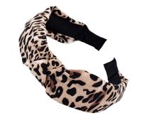 Women's Leopard Print Headband, Twist Knotted Knots, Elastic Fabric Headbands, Non-Slip Vintage Headband, Hair Accessories for Yoga, Sports, Travel, Leopard Print