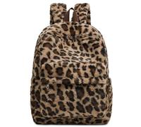 Women's Leopard-Print Lightweight, Large-Capacity Backpack (Braun,One Size)