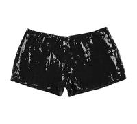 Women'S Leopard Print Shorts Sequin Hot Pants For Women High Elastic Waist Shorts Night Out Glitter Party Short Sparkly Shiny Short Tight Sexy Pants Performance Hot Pant Disco Dance Clubwear
