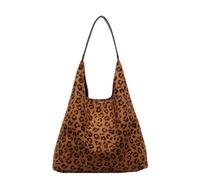 Womens Leopards Print Shoulder Bag Retro Underarm Bag Korean Styles Armpit Large Capacity Handbags Shopping Korean Styles Shoulder For Women Large Capacity Armpit Leopard Handbag