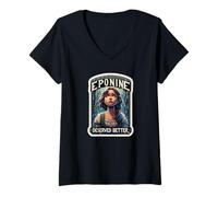 Womens Les Mis Vinage Eponine Deserved Better French Revolution V-Neck T-Shirt