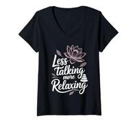Women's Less Drama More Massage Funny Massage Therapy V-Neck T-Shirt