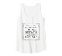 Womens Let Everything That Has Breath Praise The Lord Psalm 150:6 Tank Top
