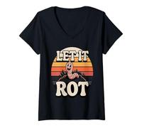 Women's Let It Rot Funny Composting Worm Gardening V-Neck T-Shirt