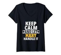 Womens Let Mary Handle It I'm Mary V-Neck T-Shirt