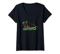 Women's Let’s Go to The Mountains V-Neck T-Shirt