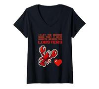 Women's Let The Record Show That I Have Always respected Lobsters V-Neck T-Shirt