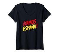 Women's Let's Go Spain! in Spanish V-Neck T-Shirt