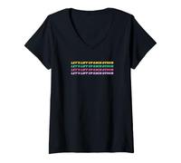 Women's Let's Lift Each Other Up Positive Support & Kindness V-Neck T-Shirt