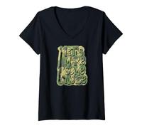 Women's Let's Make Some Noise Loud Bass Clarinet Player V-Neck T-Shirt