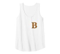 Womens Letter B First Name Monogram Initial Camo Print Tank Top