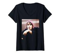 Women's Liam Gallagher Oasis Britpop Live At Loch Lomond 1996 V-Neck T-Shirt