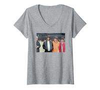 Womens Liam & Noel Gallagher Oasis Band at Knebworth 1996 V-Neck T-Shirt