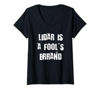 Women's Lidar is a Fool's Errand V-Neck T-Shirt