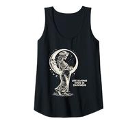 Womens Life Blooms Even in Darkness Pregnant Skeleton Mom Tank Top