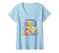 Women's Life Gave Me Some Lemons But My Jesus He Be Makin' Lemonade V-Neck T-Shirt