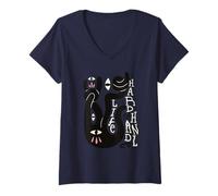 Womens Life Is Hard to Handle - Surreal Abstract Positivity Art V-Neck T-Shirt