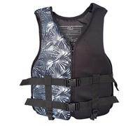 Women's Life Jacket, Life Jacket Adult 100n, Buoyancy Vest Adult Paddleboard Life Jacket with Adjustable Buoyancy, For Swimming, Fishing, Boating, Paddle Board,Black,XL