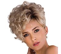 Women's Light Brown Pixie Cut Short Wig Natural Fluffy Short Wig Heat-Resistant Synthetic Fluffy Short Curly Wig Suitable for Daily Party wear Light Brown,7in (Light Brown 7in)