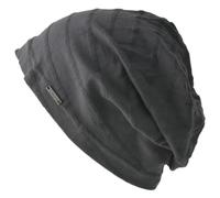 Womens Light Weight Summer Beanie - Mens 100% Cotton Slouchy Beanie Hat Slouch Knit Cap Chemo Headwear Hat Dark Grey L