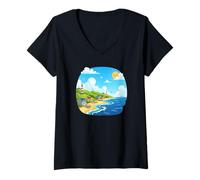 Women's Lighthouse Coast V-Neck T-Shirt