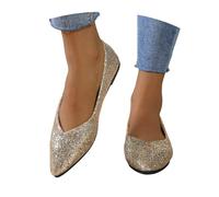 Women's Lightweight Canvas Slip-Ons, Breathable, Soft Sole, Casual Comfort, S-3XL#Y Gold