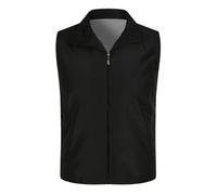 Women's Lightweight Cycling Vest Autumn Winter Softshell Cycling Vest Windproof Running Vest Lightweight Gilet Work Vest Hiking Sports Vest Waterproof Transition Vest Plain Leisure Jacket, black, XL