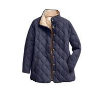 Women's Lightweight Quilted Jacket, Large Sizes, Transition Jacket with Zip, Warm Lined Winter Jacket, Oversized Down Jacket, Stand-Up Collar, Fleece Jacket, Plain Leisure Jacket, Women's Sweat Jacket